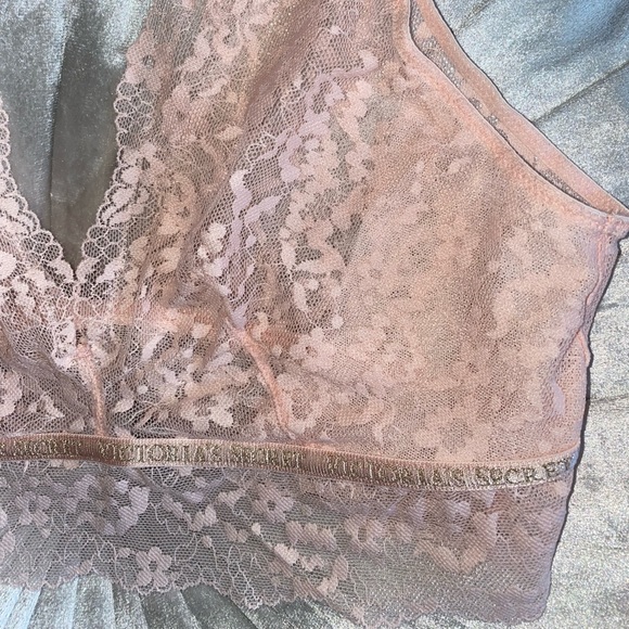 NWT:BRAND NEW VICTORIA SECRET LACE BRALETTE (PINK) - Picture 6 of 13